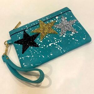 NWT Glitter Star Clutch